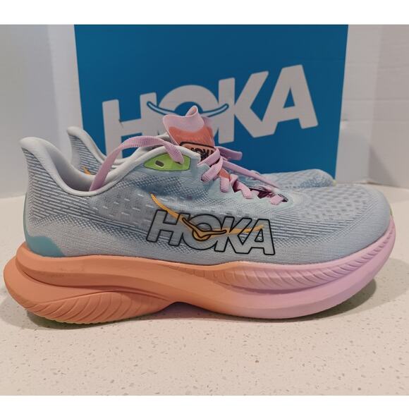 Hoka One One Mach 6 Womens Size 7.5B Blue Road Running - Picture 1 of 7
